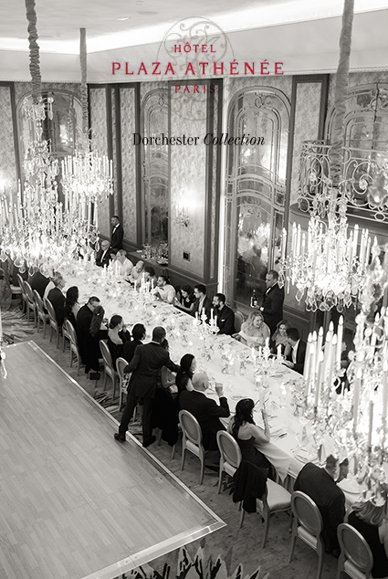 wedding table at the plaza athénée